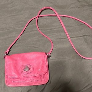 Pink Fossil Crossbody
